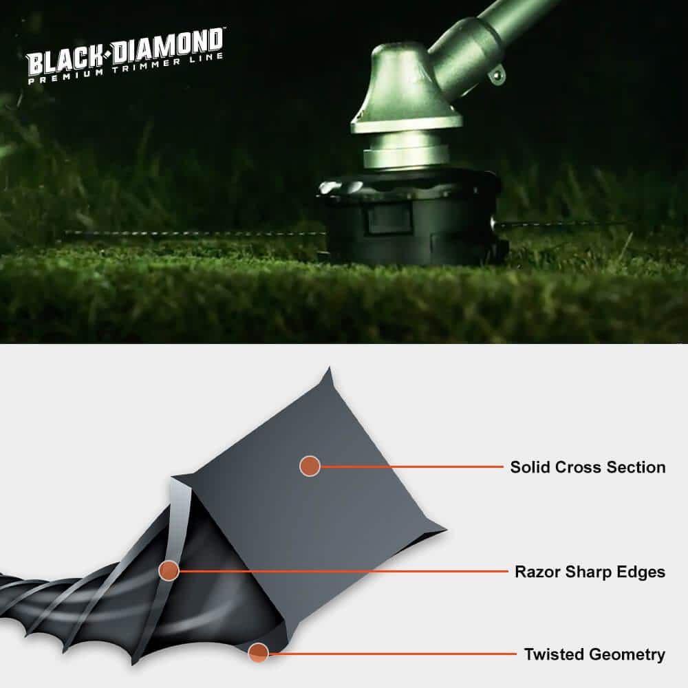 Black Diamond 0.105 in. x 708 ft. Medium Trimmer Line Spool - Hercitys
