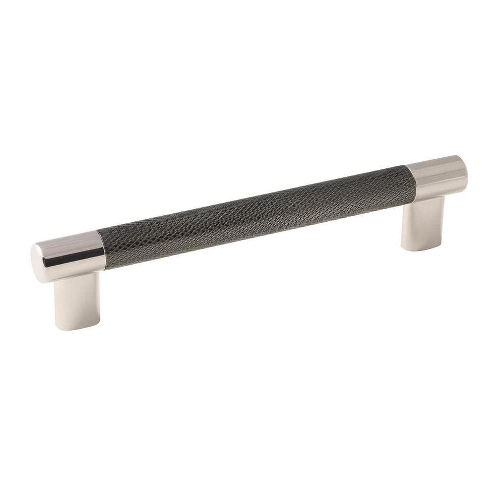 Esquire 6-5/16 in. (160 mm) Polished Nickel/Gunmetal Drawer Pull (10-Pack) - Hercitys