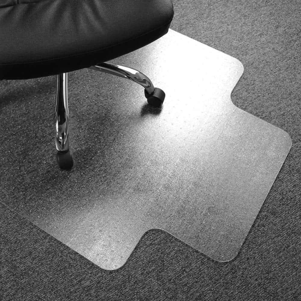 Advantagemat Clear 36 in. x 48 in. Vinyl Lipped Indoor Chair Mat for Carpets up to 1/4 in. - Hercitys