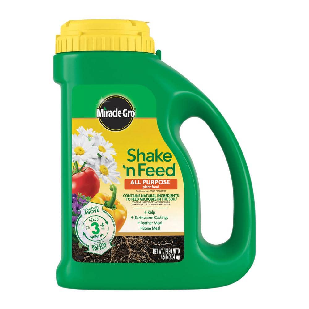 Shake N Feed All Purpose Plant Food 4.5 lbs. For In-Ground and Container Plants, Feeds up to 3-Months, Dry Fertilizer - Hercitys