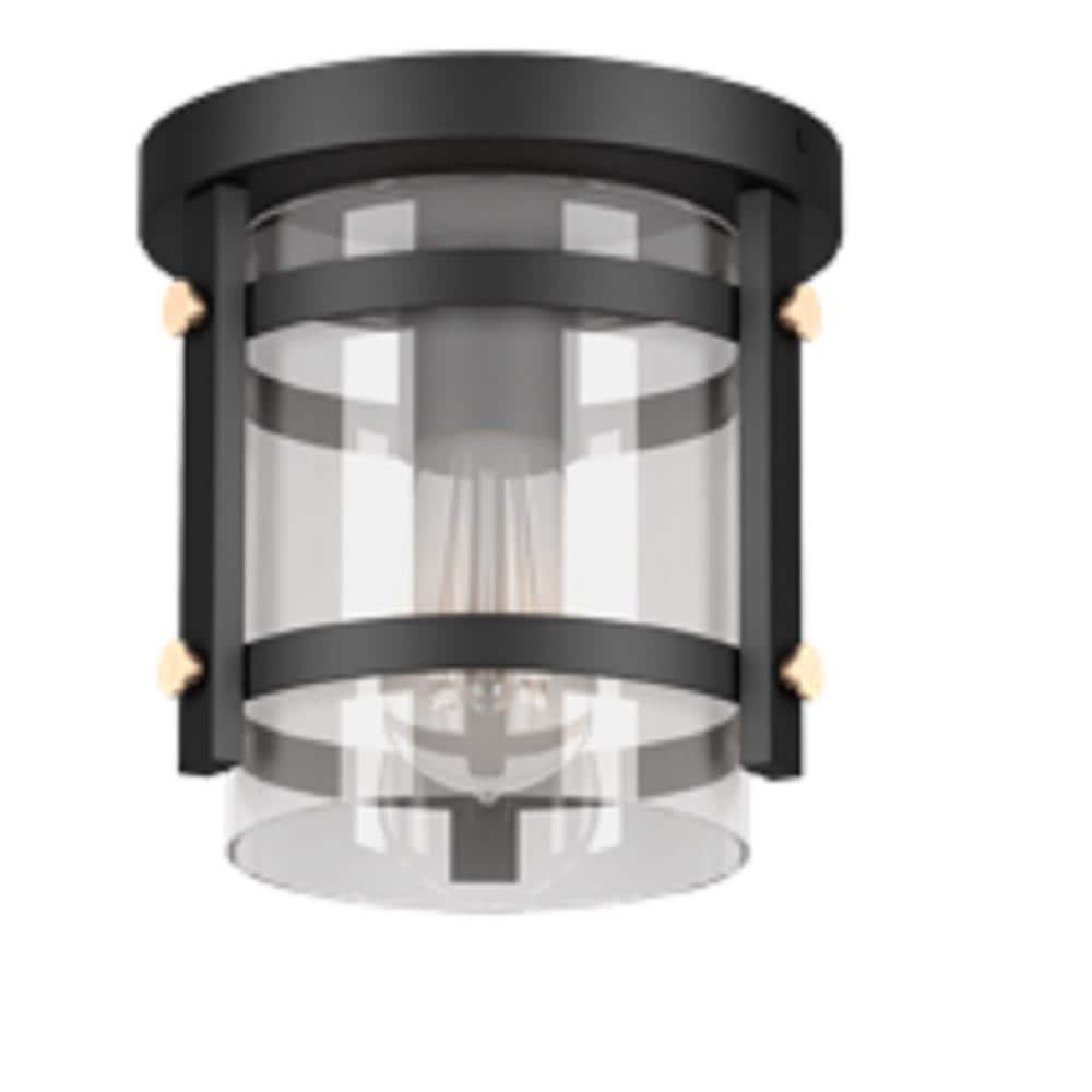 Huxley 1-Light Dark Bronze Flush Mount - Hercitys