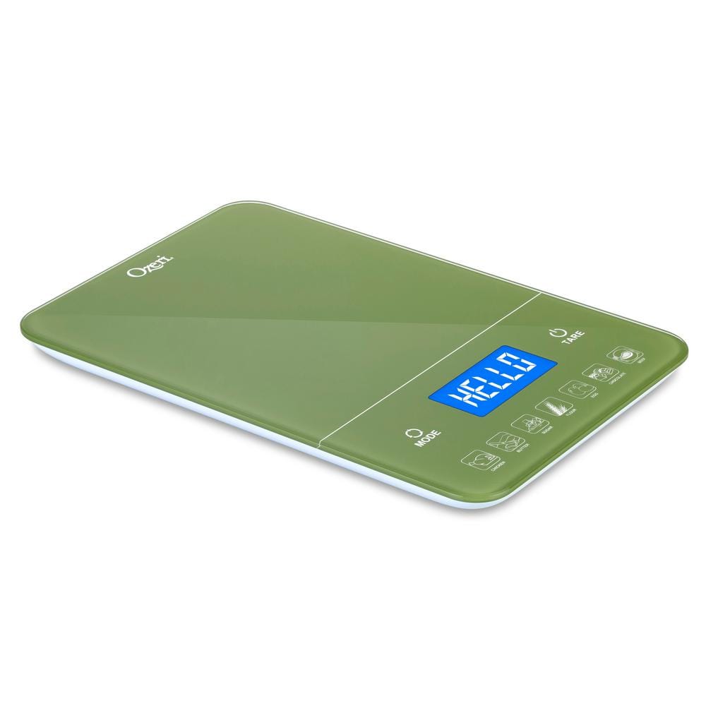 Touch III 22 lbs. (10 kg) Digital Kitchen Scale with Calorie Counter in Tempered Glass - Hercitys