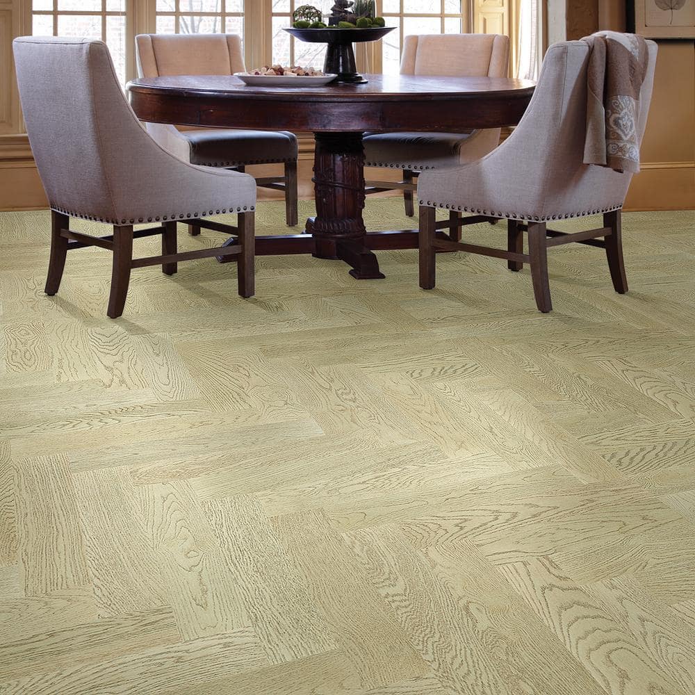 Rodeo Drive Chanel White Oak 1/2 in. T X 5 in. W Tongue and Groove Engineered Hardwood Flooring (27.9 sq.ft./case) - Hercitys