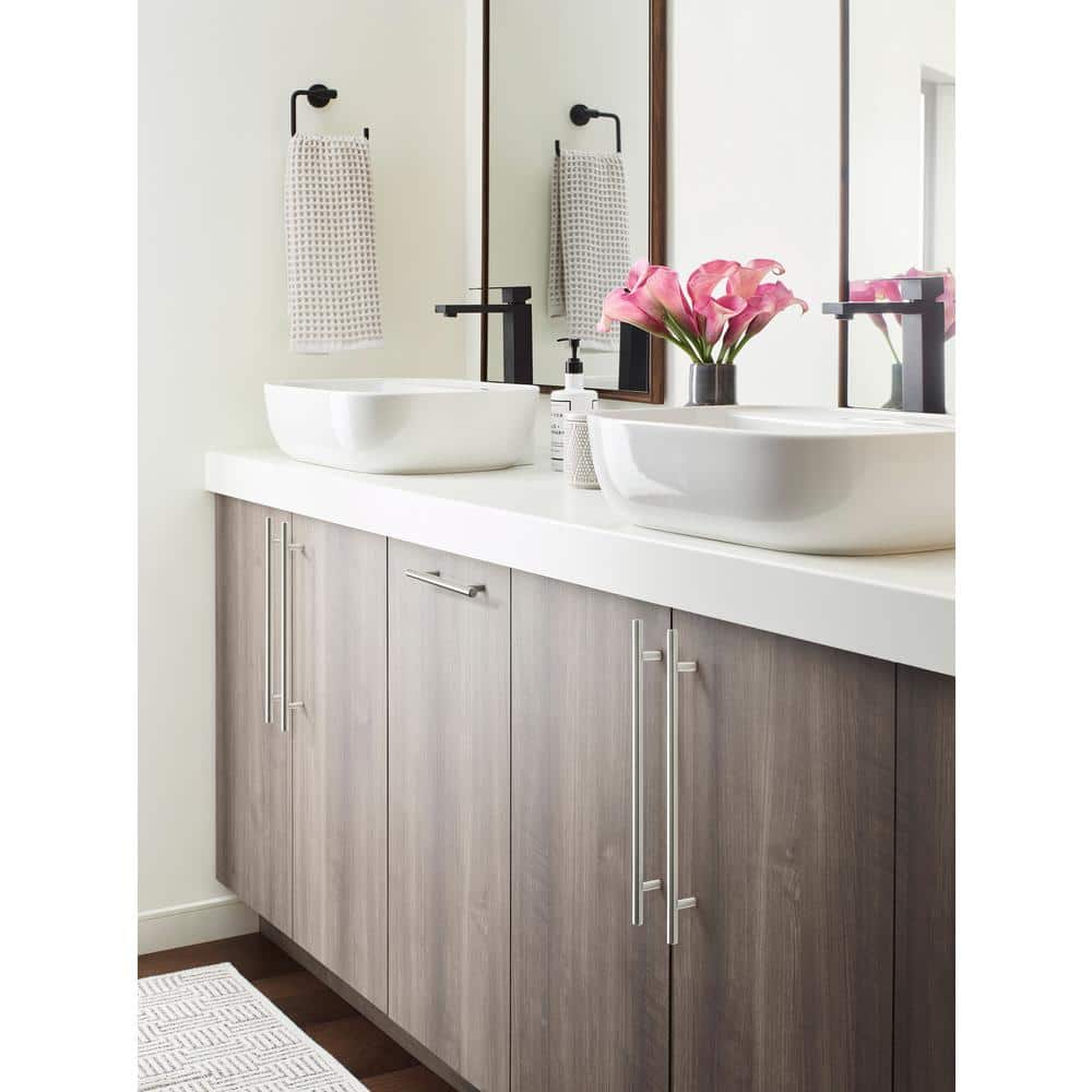 Bar Pulls 5-1/16 in. (128mm) Center-to-Center Satin Nickel Bar Cabinet Pull-10 Pack - Hercitys