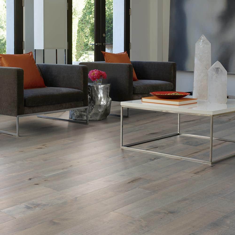 Capitola Maple 1/2 in. T x 7.5 in. W Tongue & Groove Wire Brushed Engineered Hardwood Flooring (1398.6 sq. ft./pallet) - Hercitys