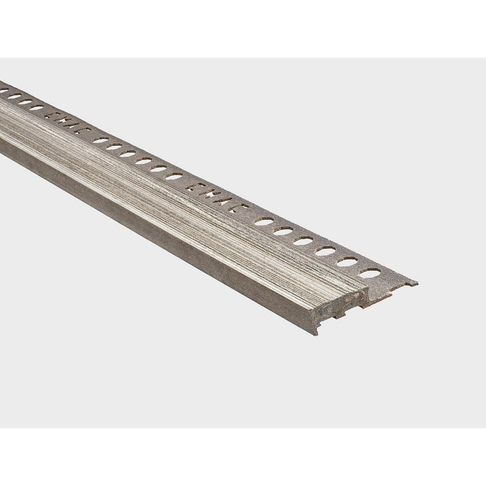 Novopeldano MaxiSoho Dakar Grey vintage 3/8 in. x 98-1/2 in. Composite Maxi, Stair Nosing Trim - Hercitys