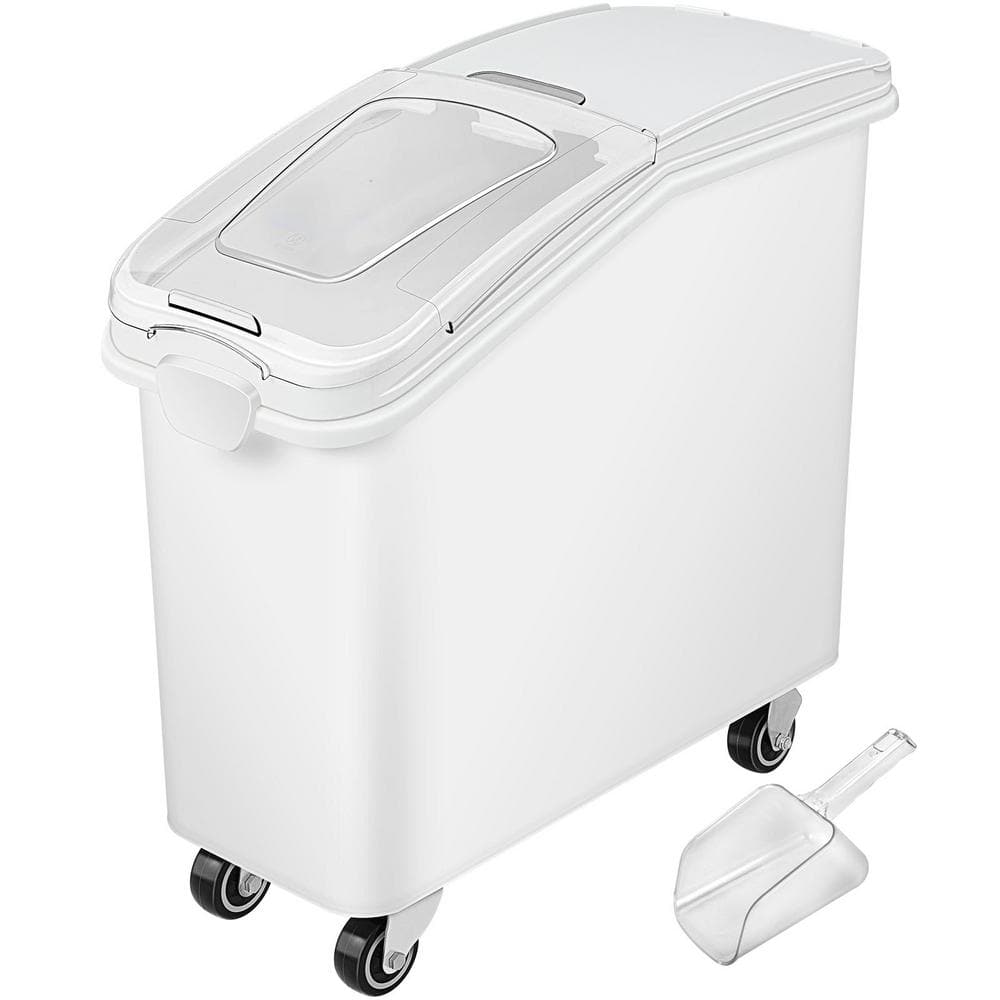 Rice Storage Container, 80L Capacity Dog Food Dispenser Bin, Kitchen Ingredient Cereal Flour Storage, Pet Food Bin - Hercitys