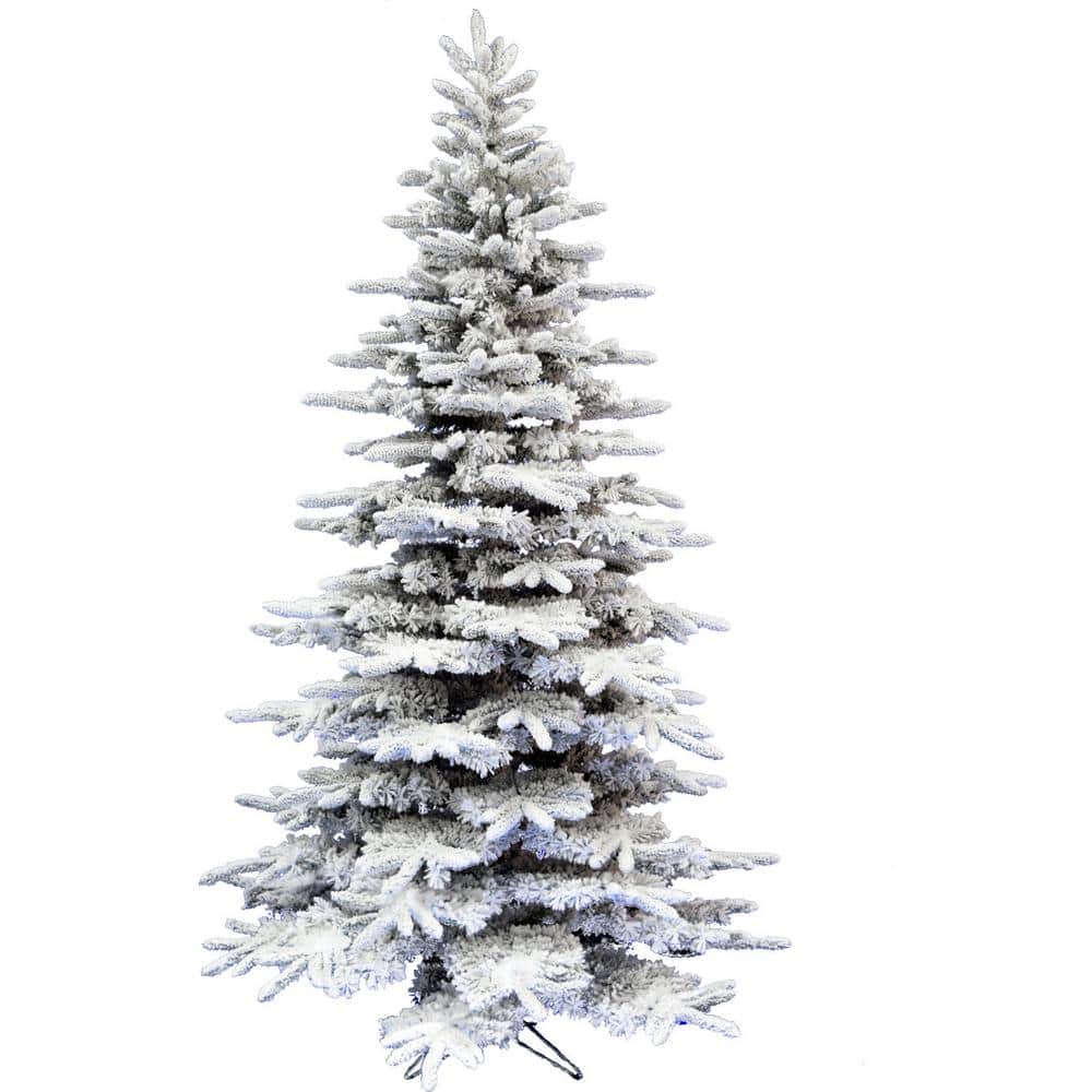 6.5 ft. White Pine Snowy Artificial Christmas Tree - Hercitys