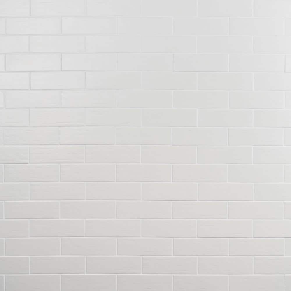 Crux Matte White 2.81 in. x 8.75 in. Matte Porcelain Subway Wall Tile (7.52 sq. ft./Case) - Hercitys