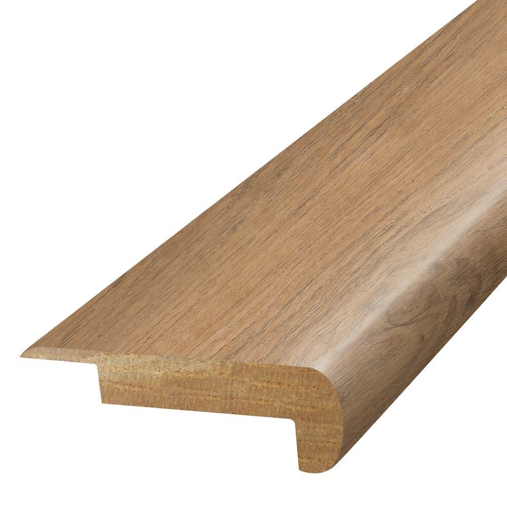 BAGEL  0.75 in. T x 2.37 in. W x 78.7 in. L Textured Wood Look Laminate Moulding/Trim Stair Nose Molding - Hercitys