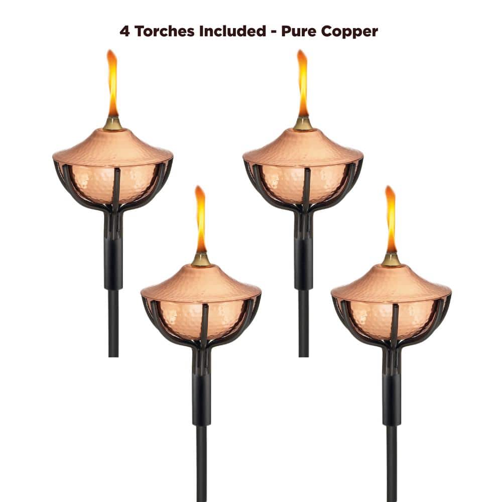 8 oz. Medium Polished Copper Torch (4-Pack) - Hercitys