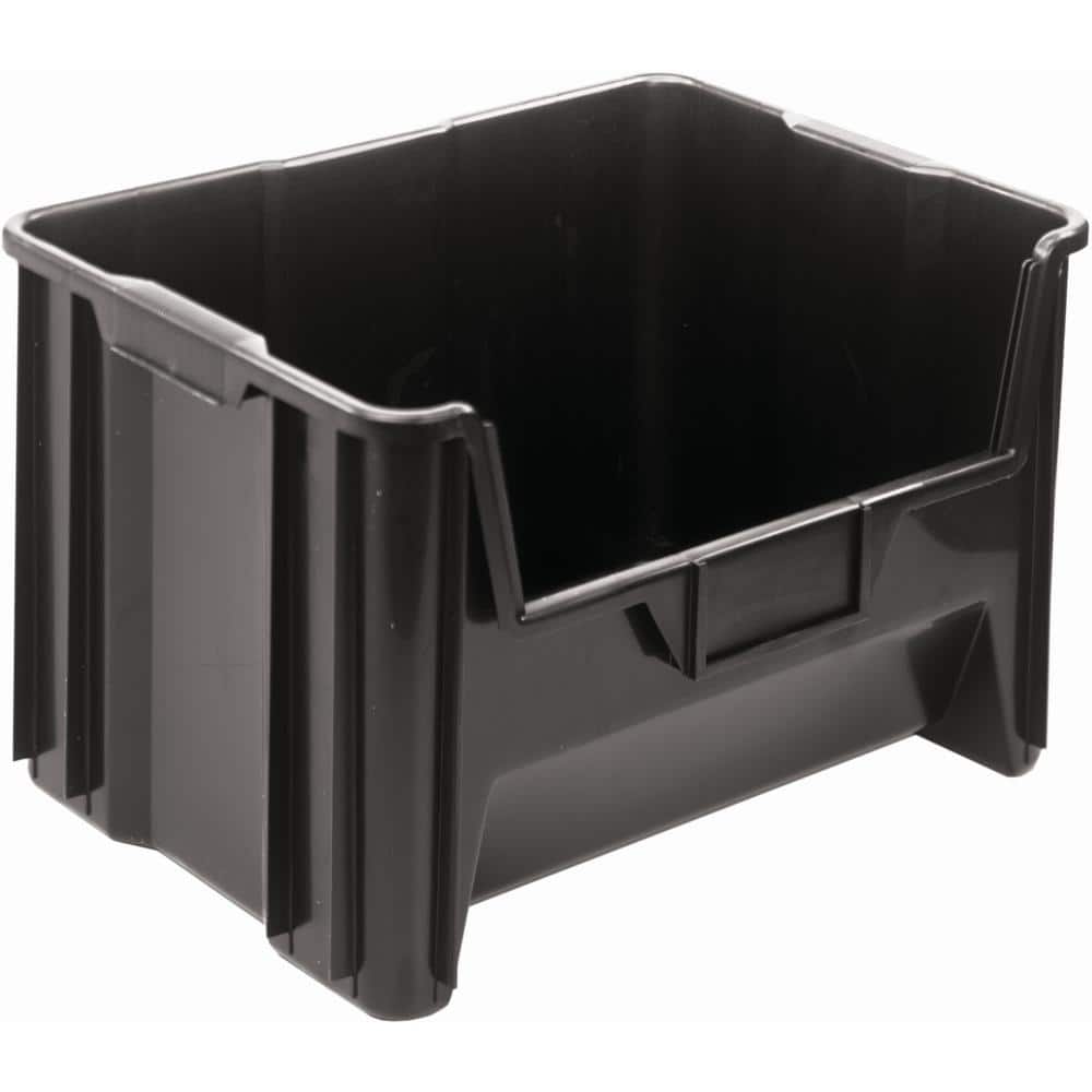 Giant Stack 41.66 qt. Container in Black (3-Pack) - Hercitys