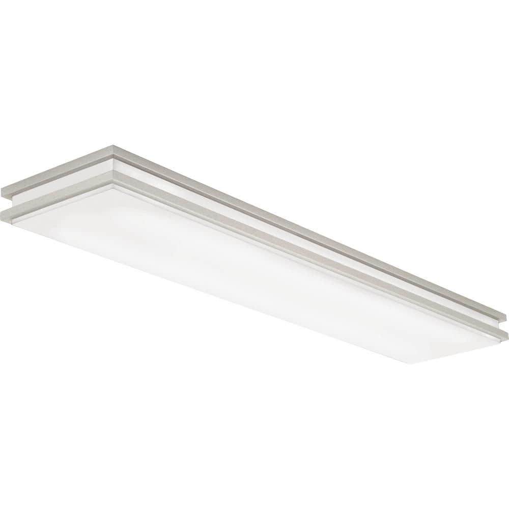 Brushed Nickel Linear Saturn LED Flush Mount - Hercitys