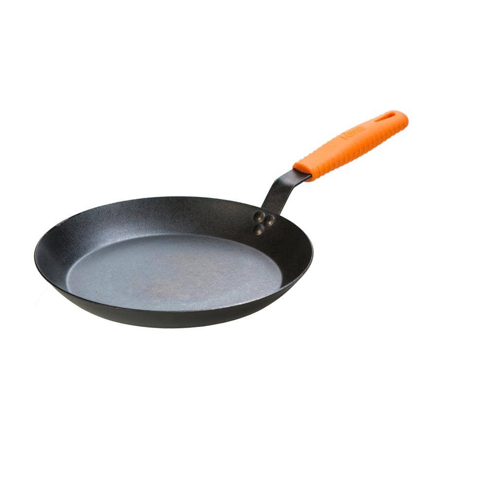 Orange Silicone Hot Handle Holder for Seasoned Carbon Steel Skillets - Hercitys