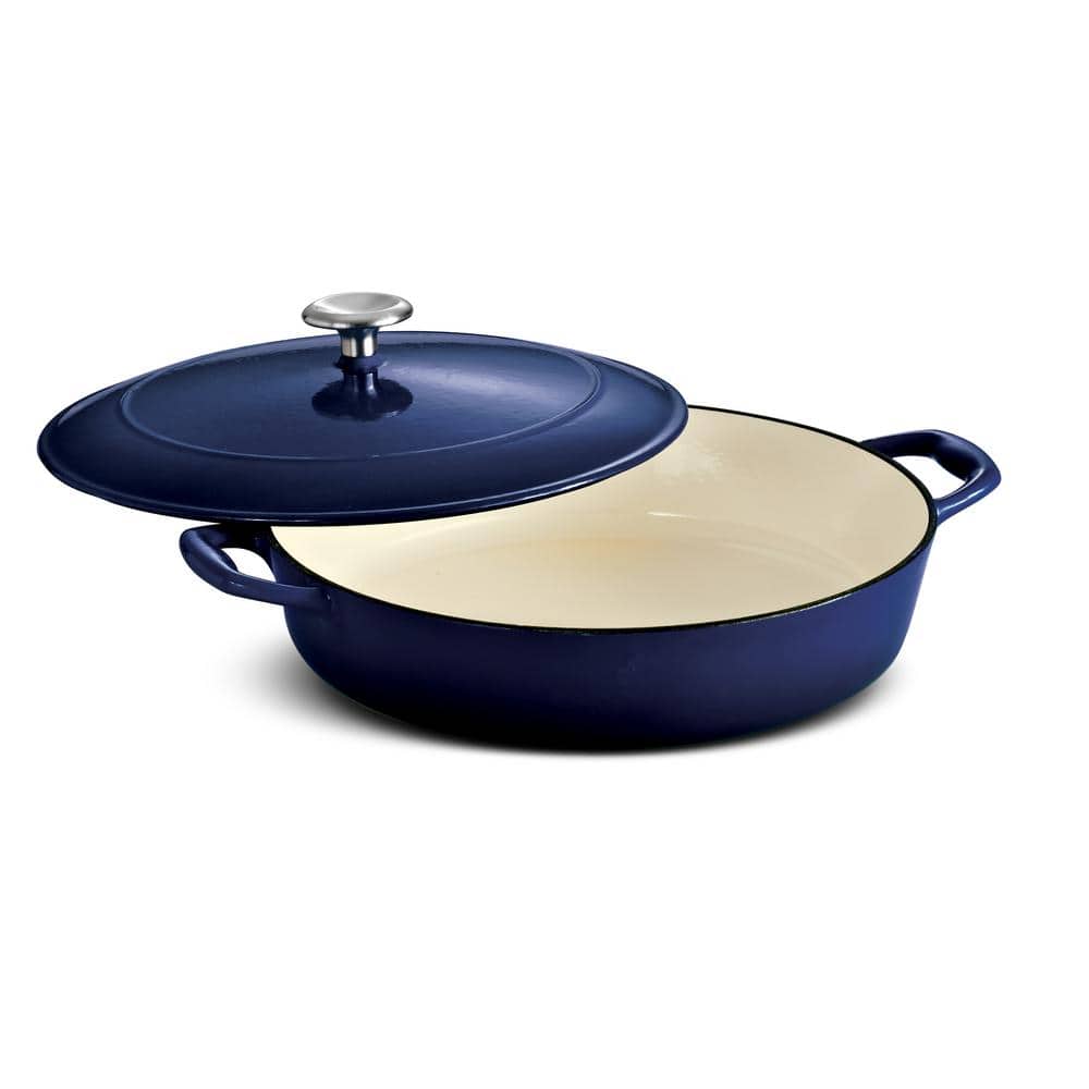 Gourmet 4 Qt. Cast Iron Braising Pan - Hercitys