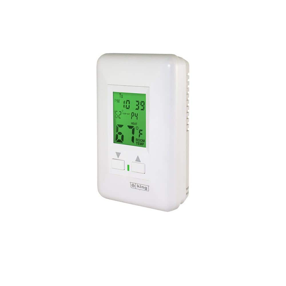 Hydronic 7-Day Programmable Thermostat 120-Volt 2 Circuit 12.5 Amp - Hercitys
