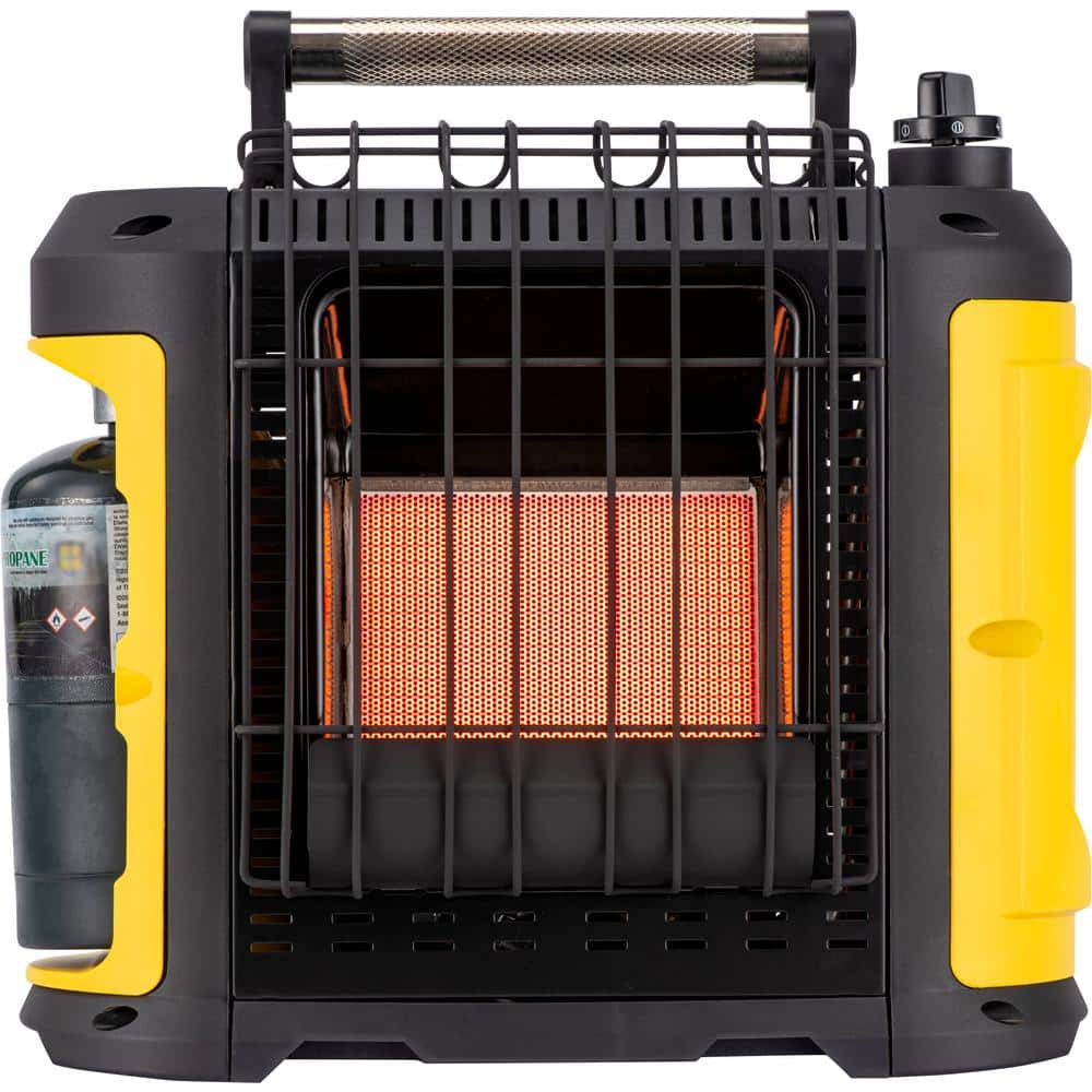 Portable Propane (LP) Recreational Radiant Heater 10,000 BTU’s, 1 Button Ignition, Tip Over, ODS, Large Heating Plaque - Hercitys