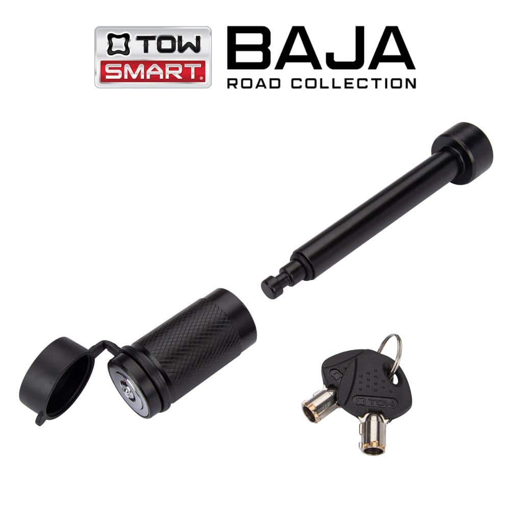 BAJA Collection – 5/8 in. Barrel Style Receiver Lock, 4 in. Span – Black - Hercitys