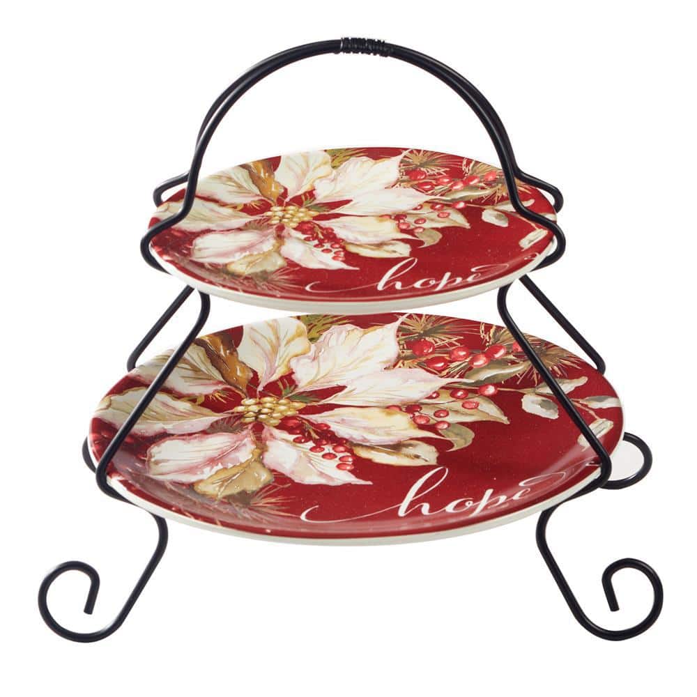 Winters Joy 2-Tier Assorted Colors Cake Stand - Hercitys