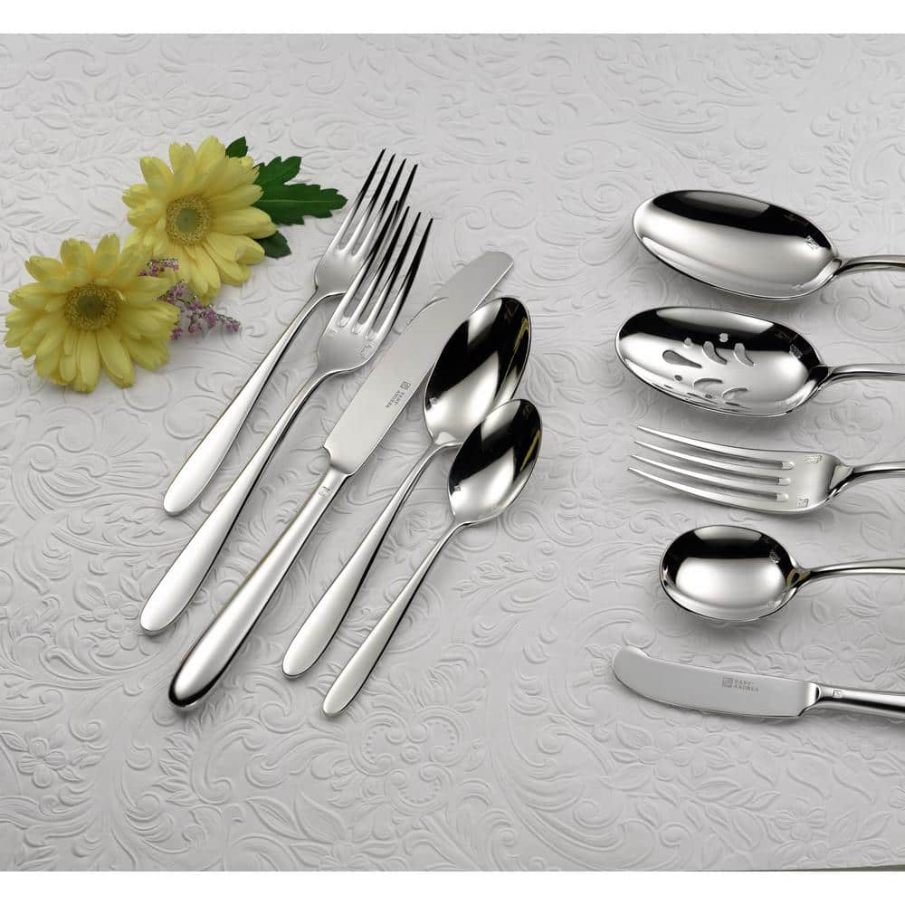 Mascagni II Silver 18/0 Stainless Steel A.D. Coffee Spoon (12-Pack) - Hercitys