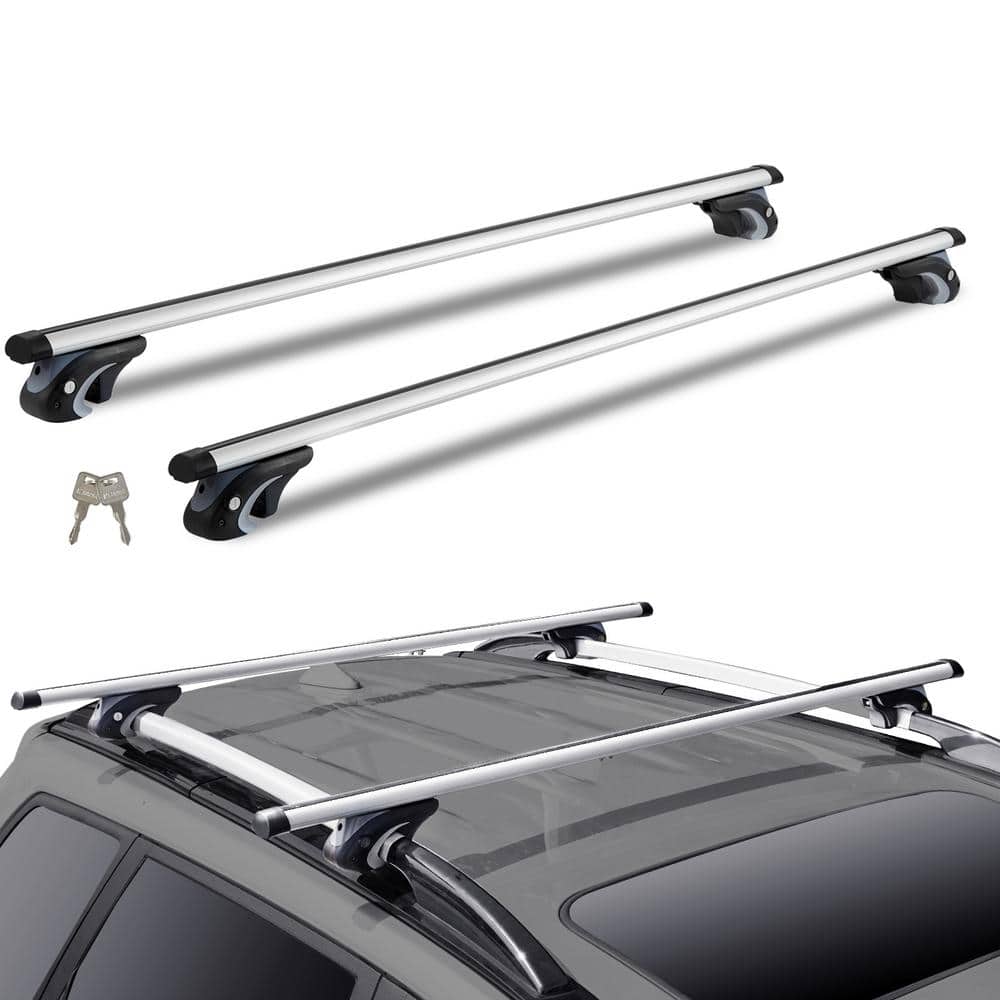 Universal Roof Rack Cross Bars, 54 in. Aluminum Roof Rack Crossbars, Existing Raised Side Rail, 200 lbs. Load Capacity - Hercitys