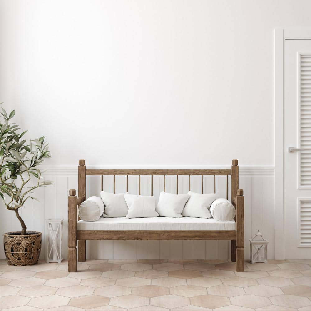 Sawnwood Hex Beige 8-5/8 in. x 9-7/8 in. Porcelain Floor and Wall Tile (11.5 sq. ft./Case) - Hercitys