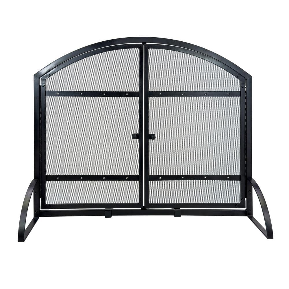 Harper 1-Panel Fireplace Screen with Doors - Hercitys