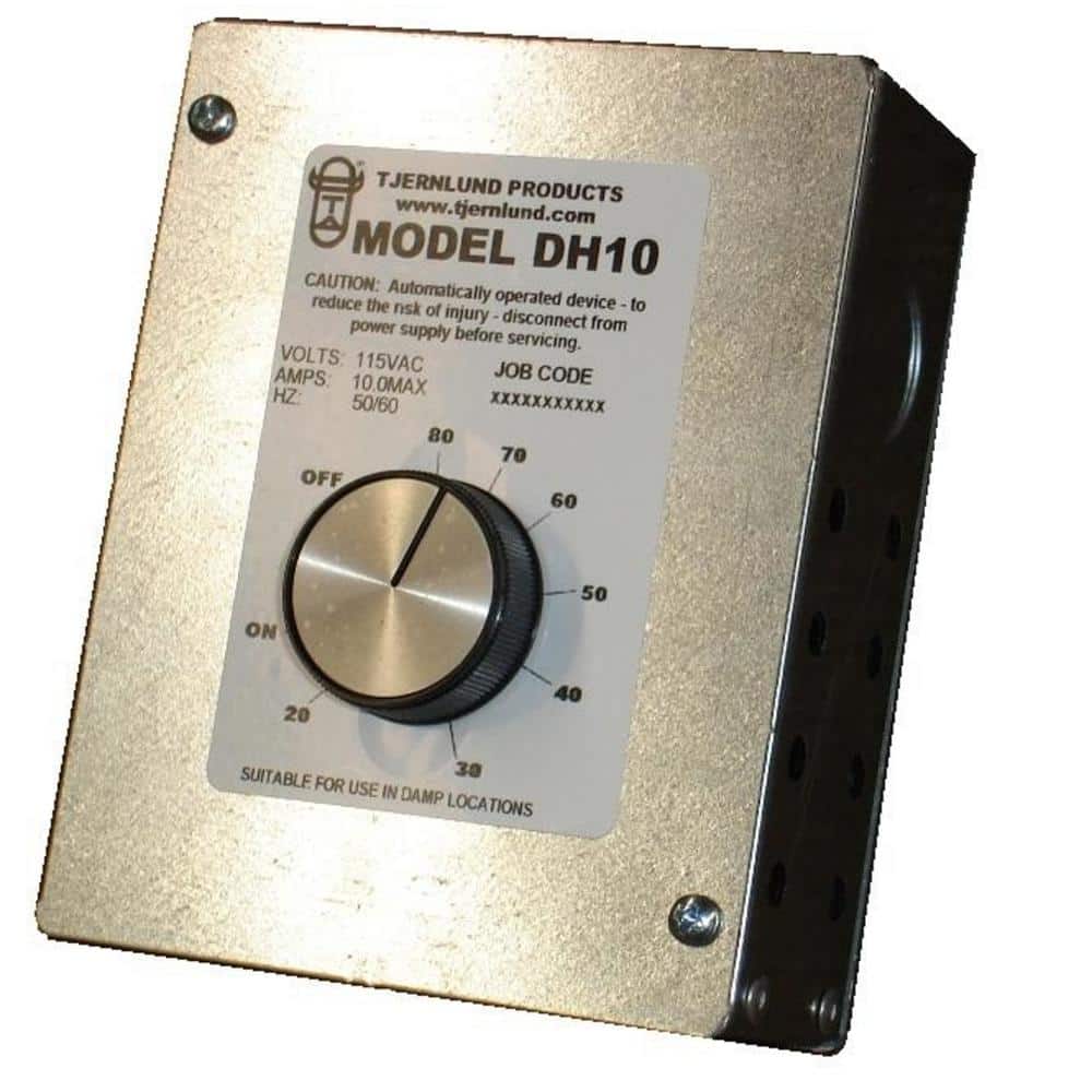 9 in. x 5 in. x 4 in. UnderAire Adjustable Dehumidistat Vent Controller - Hercitys