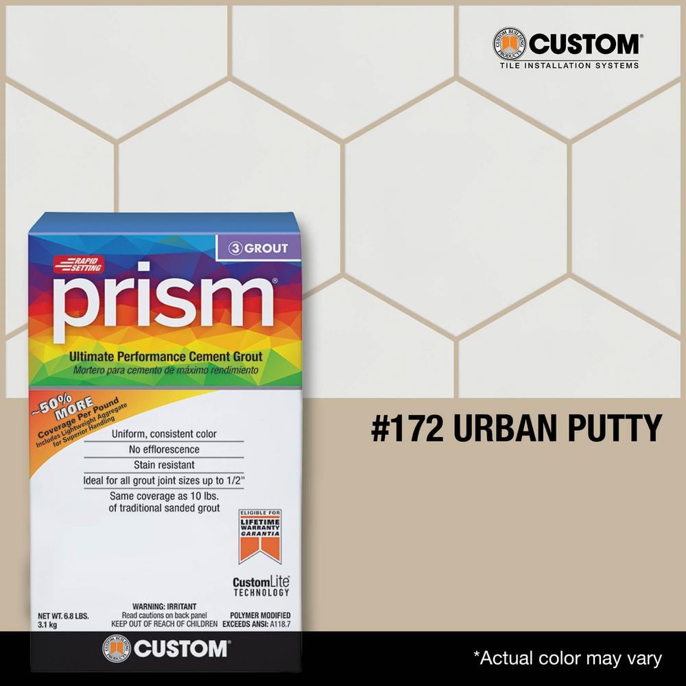 Prism #172 Urban Putty 17 lb. Ultimate Performance Grout - Hercitys