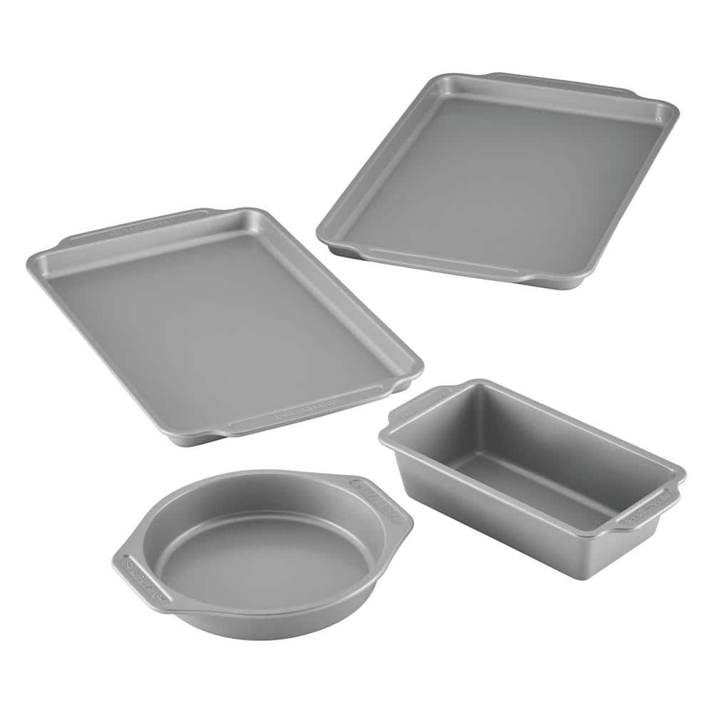 Nonstick Bakeware Set, 4-Piece, Gray - Hercitys