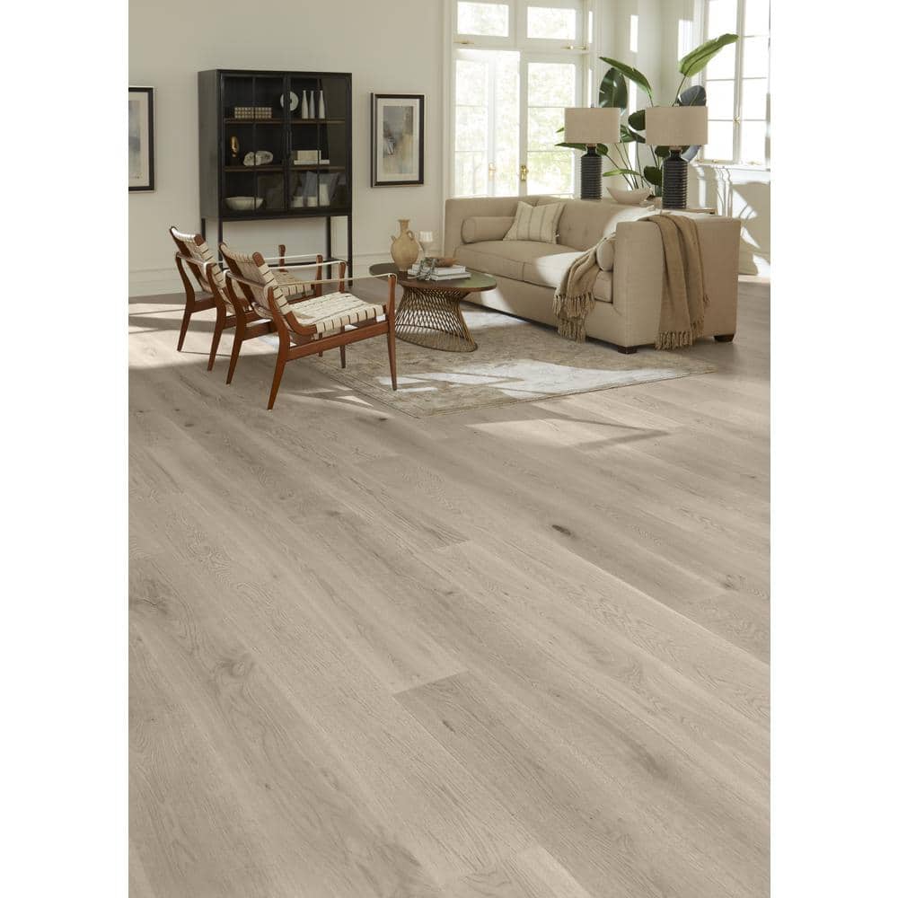 Ice Caps Euro Oak 9/16 in. T x 8.66 in. W Tongue and Groove Smooth Engineered Hardwood Flooring (31.25 sqft/case) - Hercitys