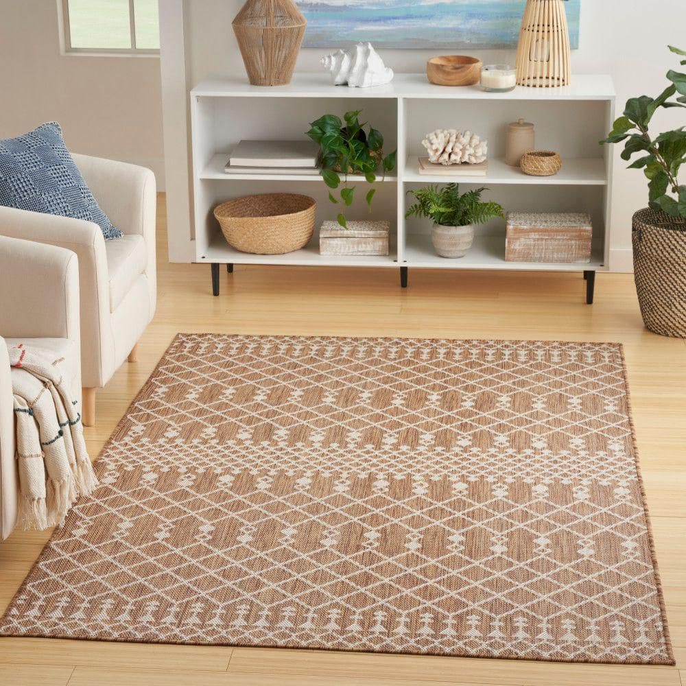 Positano Jute 5 ft. x 7 ft. Moroccan Contemporary Area Rug - Hercitys