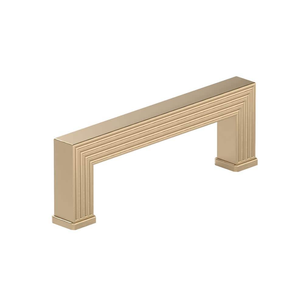 Como Collection 3-3/4 in. (96 mm) Classic Champagne Bronze Rectangular Cabinet Bar Pull - Hercitys
