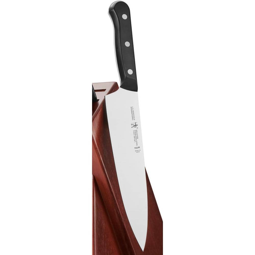 Solution 10-Piece Stainless Steel German Knife Block Set - Hercitys