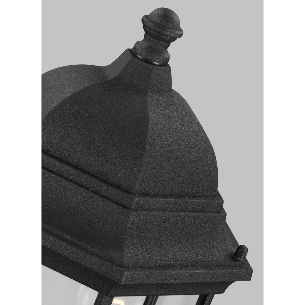 Sevier 1-Light Outdoor Black Lamp Post Light - Hercitys