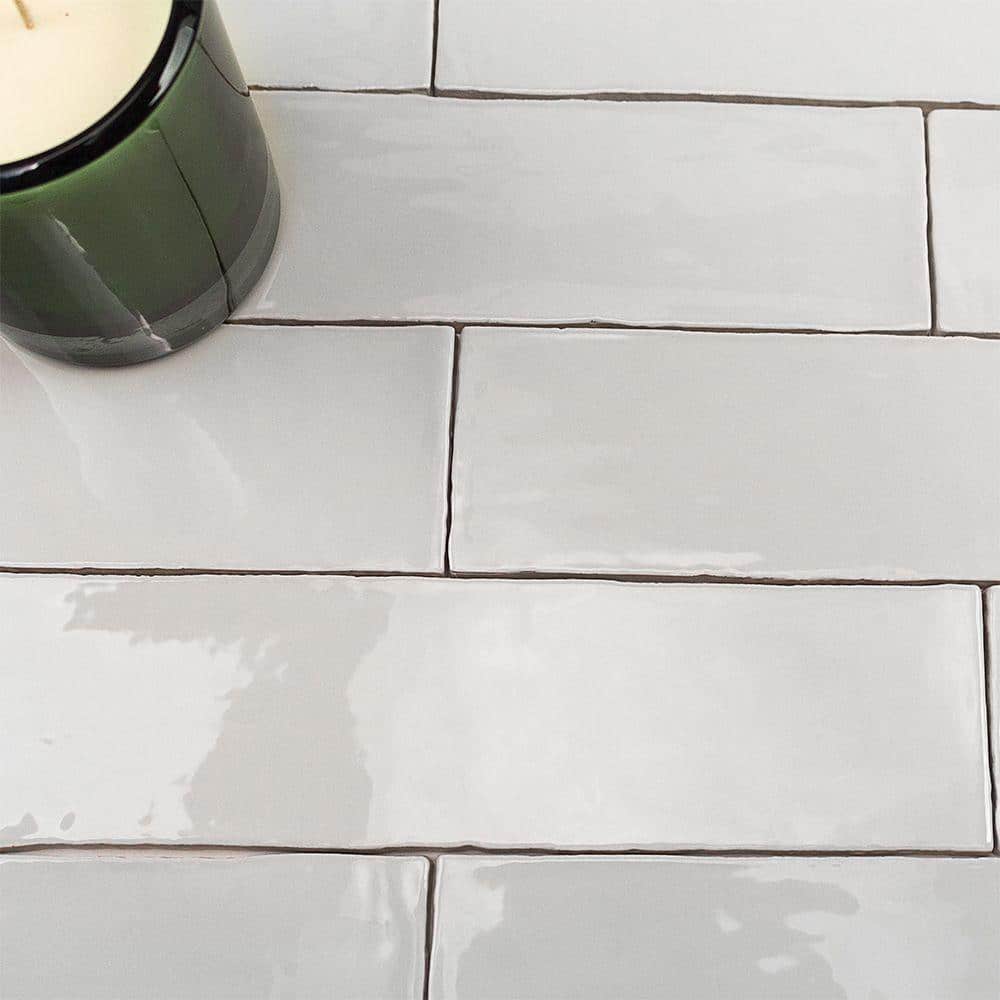 Catalina Gris 3 in. x 12 in. x 8 mm Polished Ceramic Subway Wall Backsplash Tile (10.76 sq.ft./case) - Hercitys