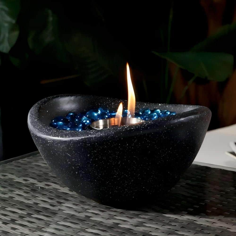 Mini Hybrid Desktop Fire Pit Portable Concrete Desktop Fire Pit - Hercitys