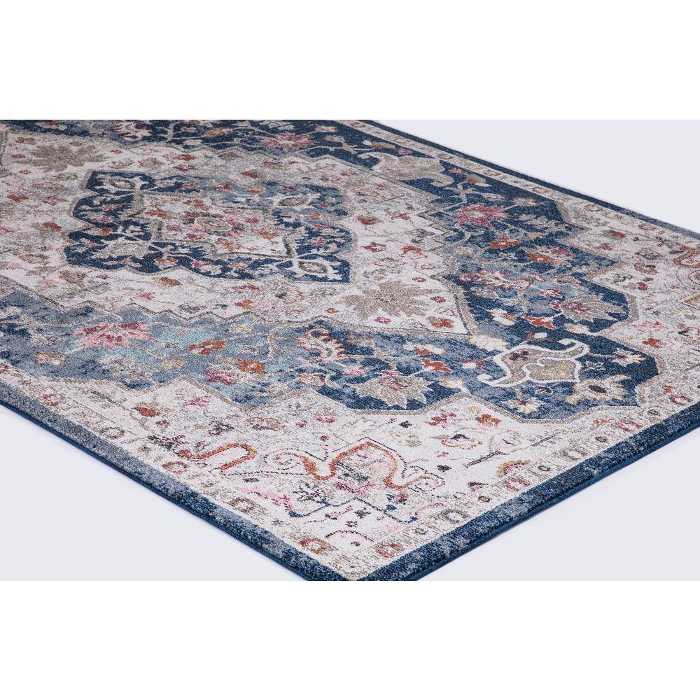 Vintage Collection Montreal Navy 5 ft. x 7 ft. Medallion Area Rug - Hercitys