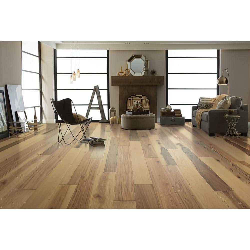 Valor Sweetbrier Hickory 1/2 in. T X 6.38 in. W Tongue and Groove Engineered Hardwood Flooring (25.4 sq.ft./case) - Hercitys