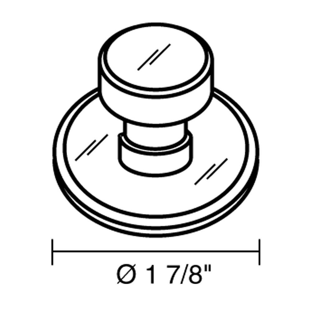 Mornac Collection 1-7/8 in. (48 mm) Modern Mirror Effect Round Cabinet Knob - Hercitys