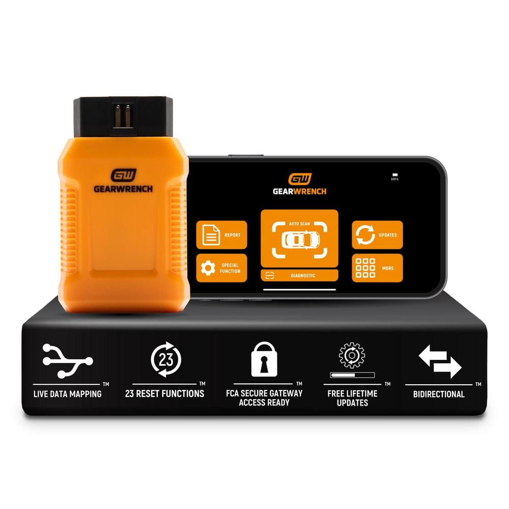 OBD2 Professional Bi-Directional Bluetooth Diagnostic Tester with GWSMART App and Free Lifetime Software Updates - Hercitys
