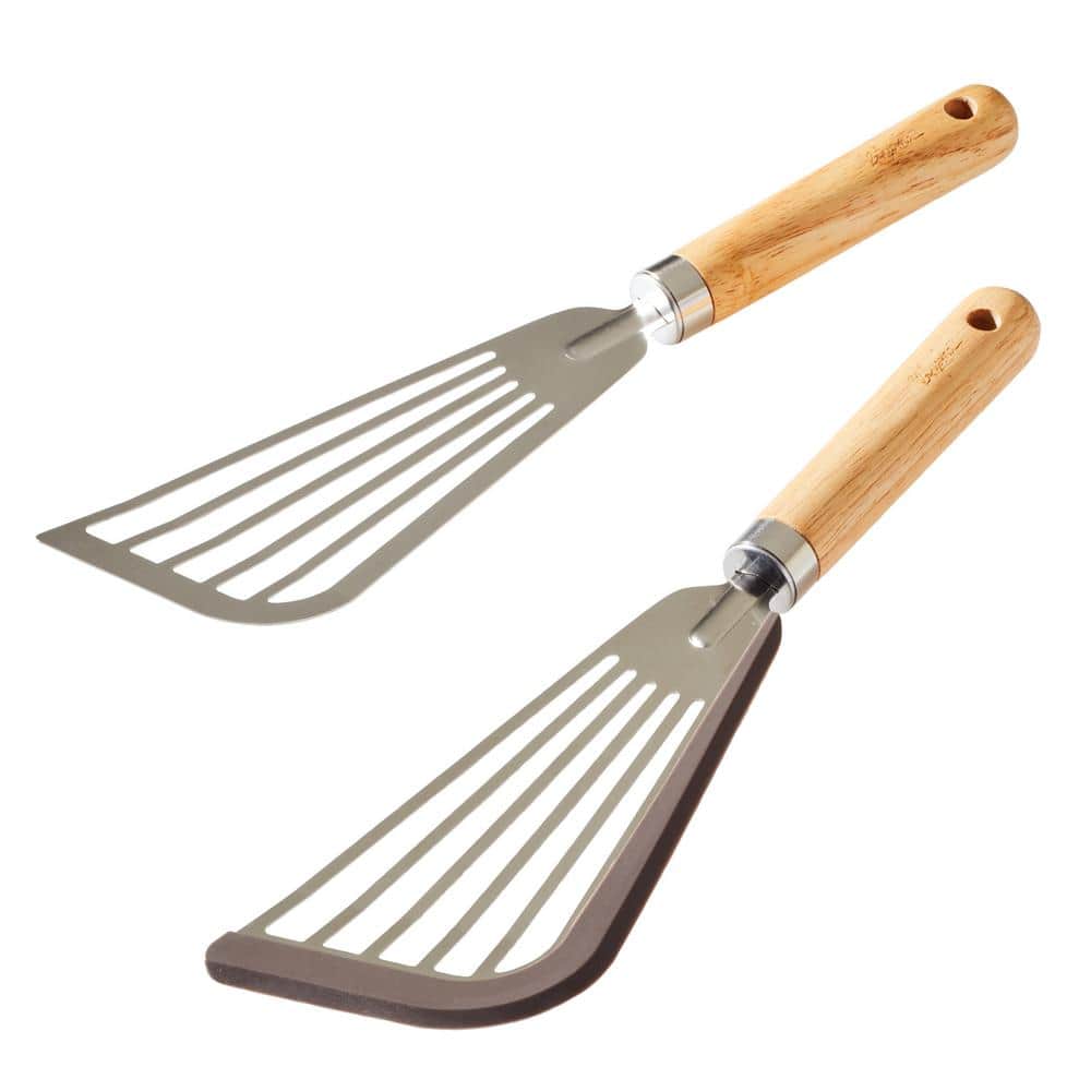 Tools and Gadgets Stainless Steel 2-Piece Fish Turner Utensil Set - Hercitys