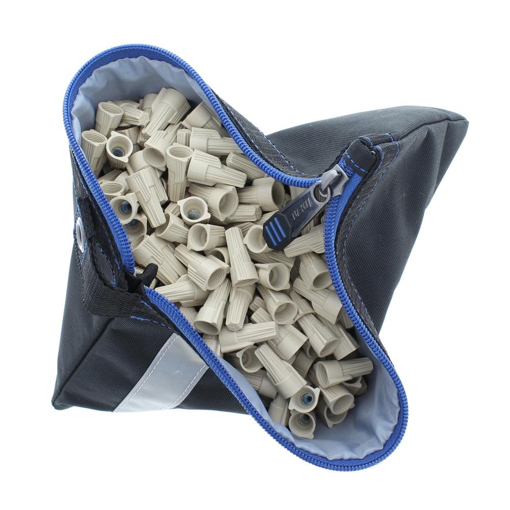 Zipper Bag, Flat Pouch 12.5 in. x 7 in. x 0.5 in. Colors (4-Pack) - Hercitys