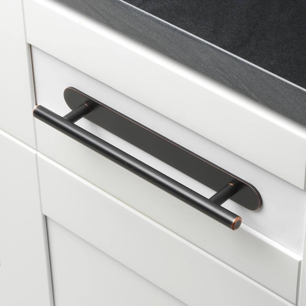 8-1/2 in. Rounded Cabinet Backplate 6-1/4 in. Center to Center, 9343-160-ORB - Hercitys