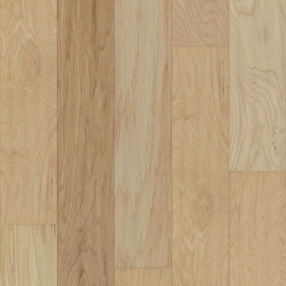 Jacoby Hickory 1/4 in. T x 5 in. W Click Lock Wire Brushed Engineered Hardwood Flooring (16.7 sq.ft./case) - Hercitys
