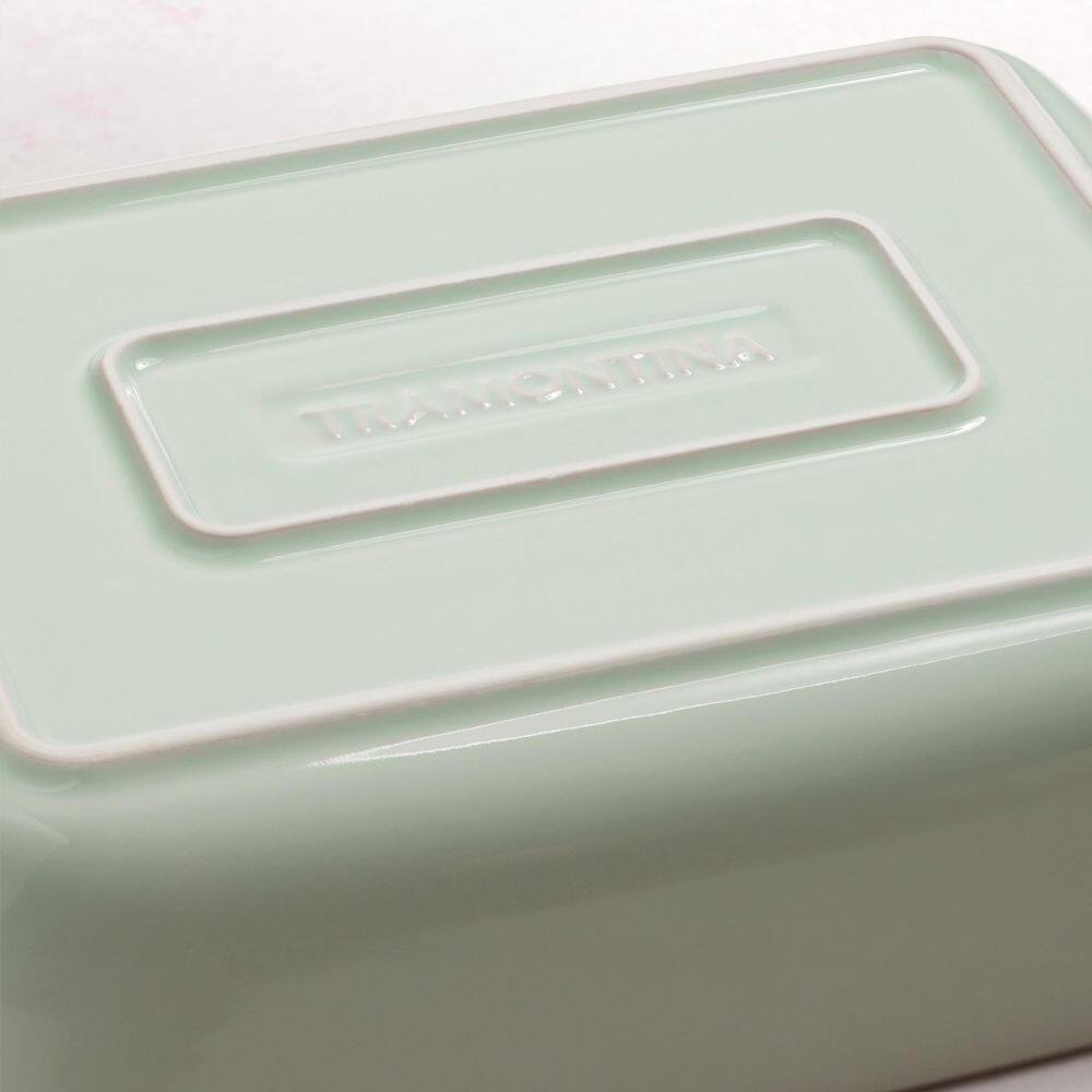 Mae 3 Piece Ceramic Porcelain Enamel Bakeware Set-Mint - Hercitys