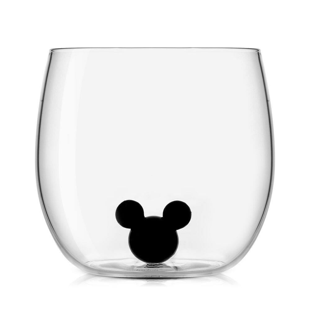 Mickey and Minnie Icon Short Drinking Glass (Set of 2 Mixed 1 Mickey and 1 Minnie) - Hercitys