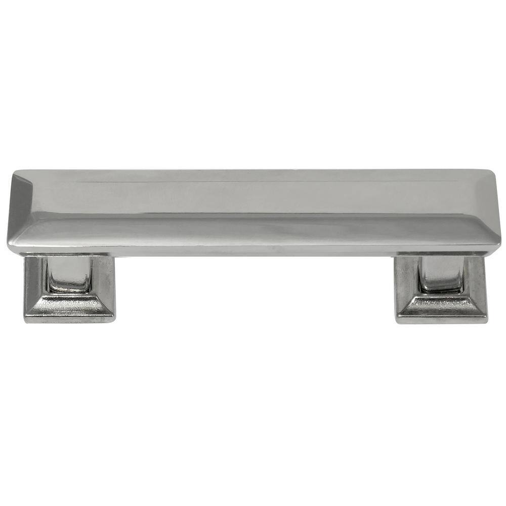 Poise 8 in. Center-to-Center Polished Nickel Bar Pull Cabinet Pull - Hercitys