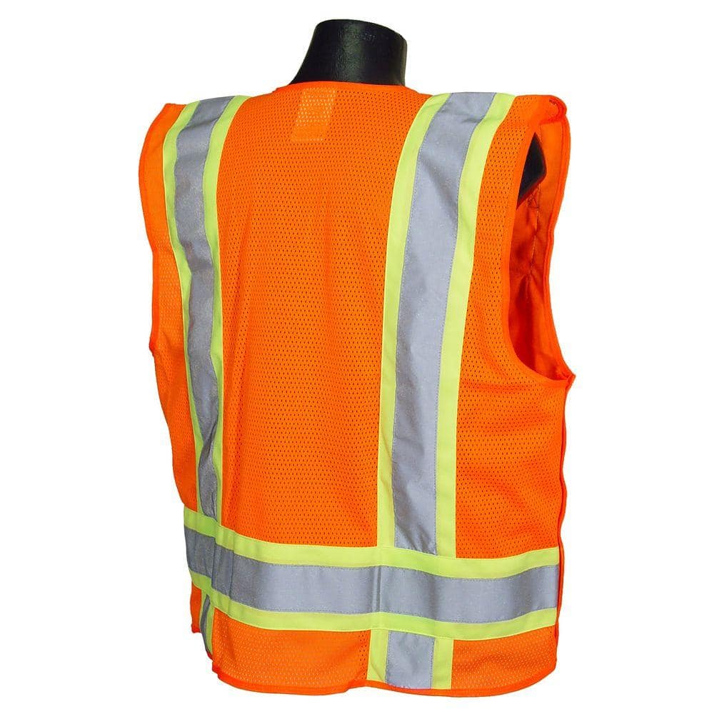 Cl 2 Two-tone Orange Large Breakaway Safety Vest - Hercitys