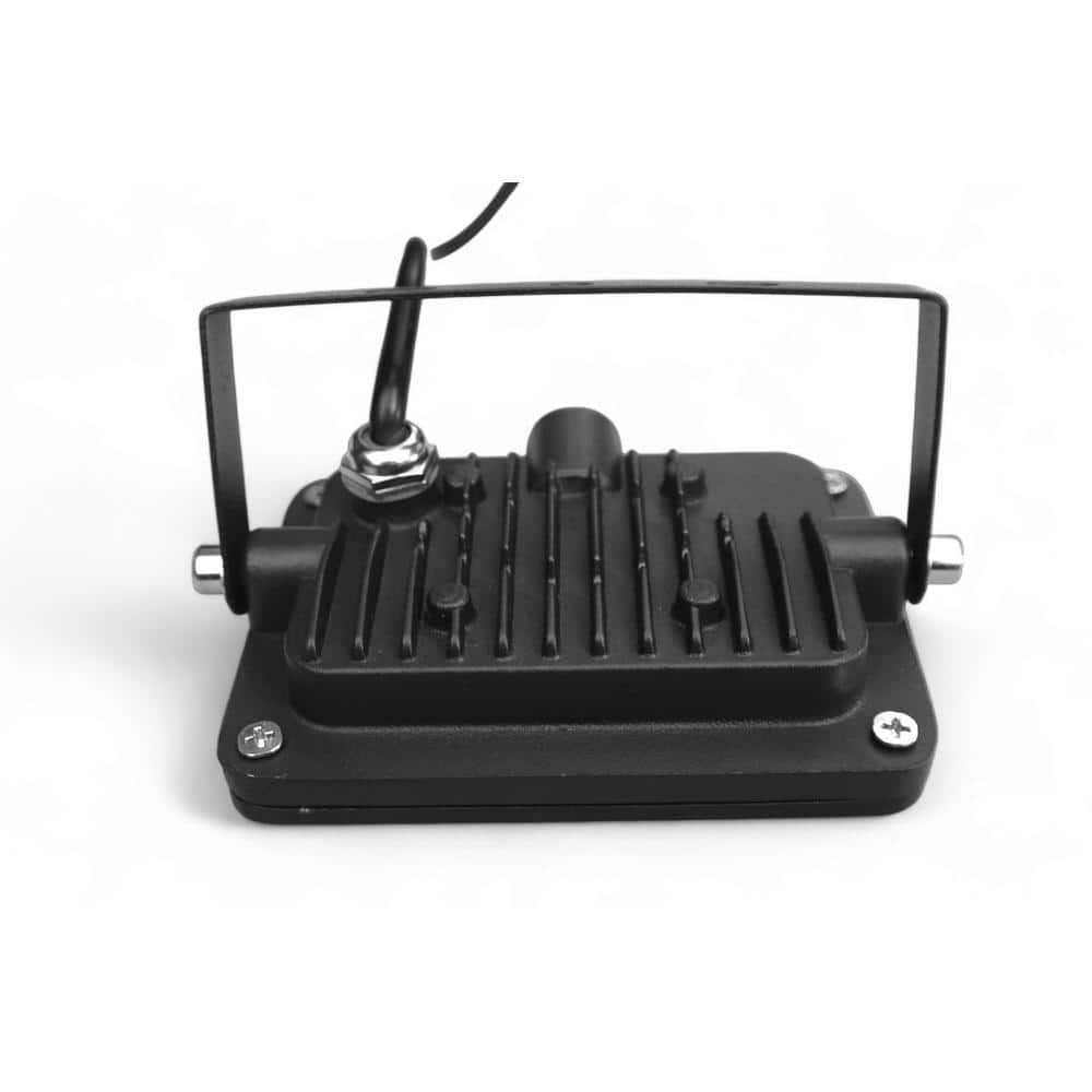 70-Watt Equivalent Integrated Black Outdoor LED Flood Light, 1200 Lumens, Security Light - Hercitys